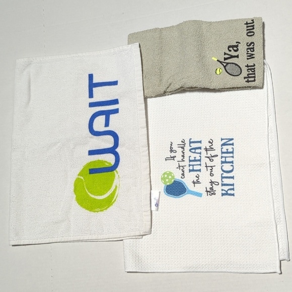 Wincraft Lot of 3 Tennis & Pickelball Hand Towels - Picture 1 of 6